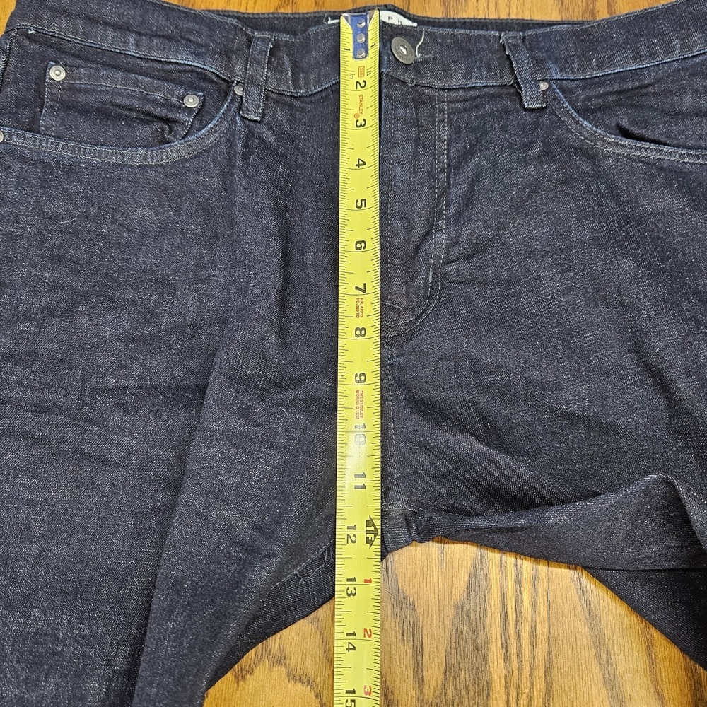 Joseph Abboud Jeans Mens 36x32 Blue Slim Fit Dark Wash Straight Stretch Denim - Picture 9 of 12